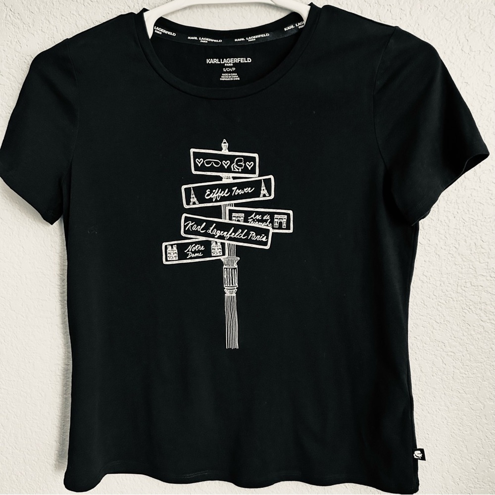 Karl Lagerfeld Short Sleeve Graphic Tee - Picture 1 of 8